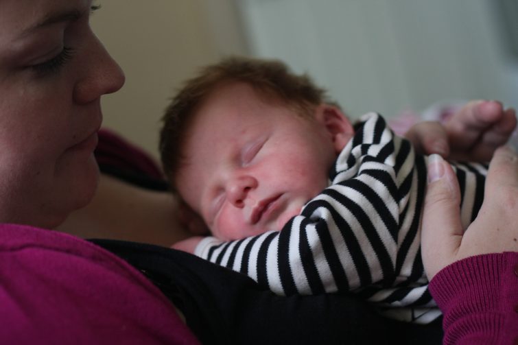 Newborn baby with Mummy
