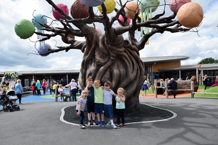 The ice cream tree at The Ice Cream Farm, Cheshire