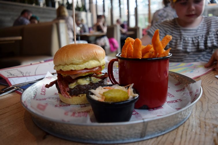 Dinner at Huck's American Bar & Grill at Center Parcs Whinfell Forest