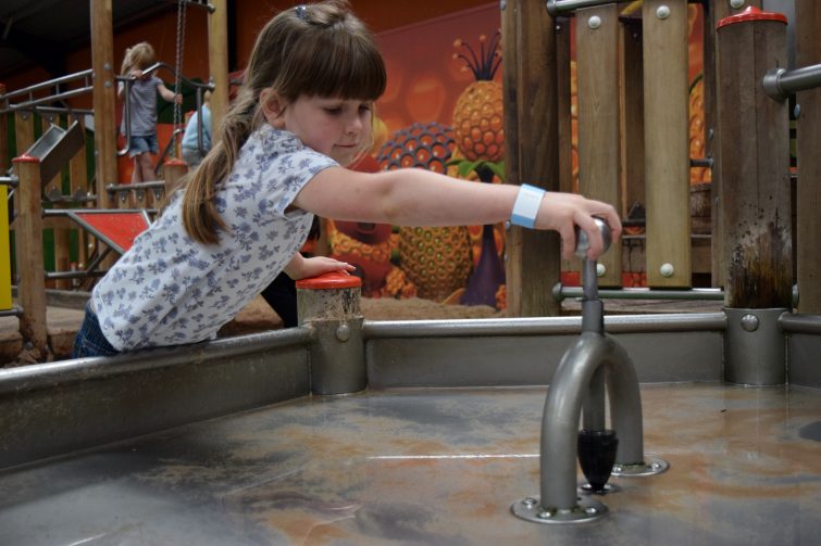 Water play at The Ice Cream Farm