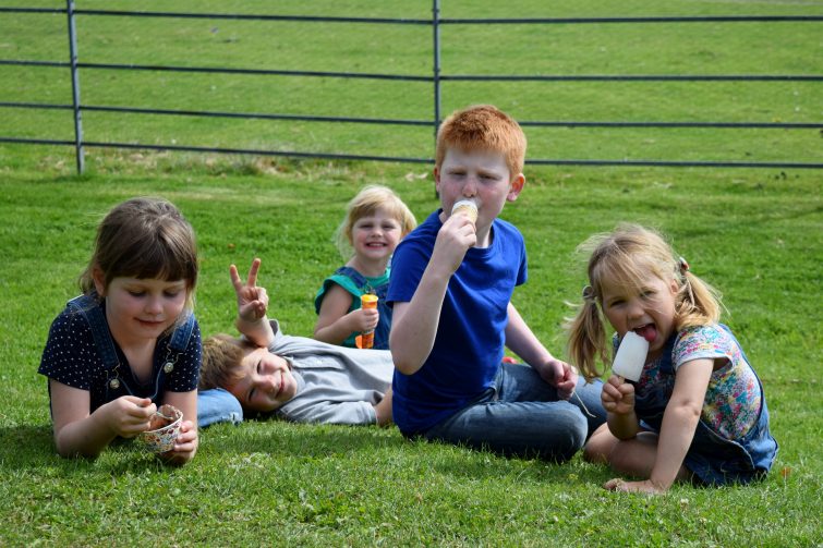 Team ice cream stop at Yorkshire Sculpture Park