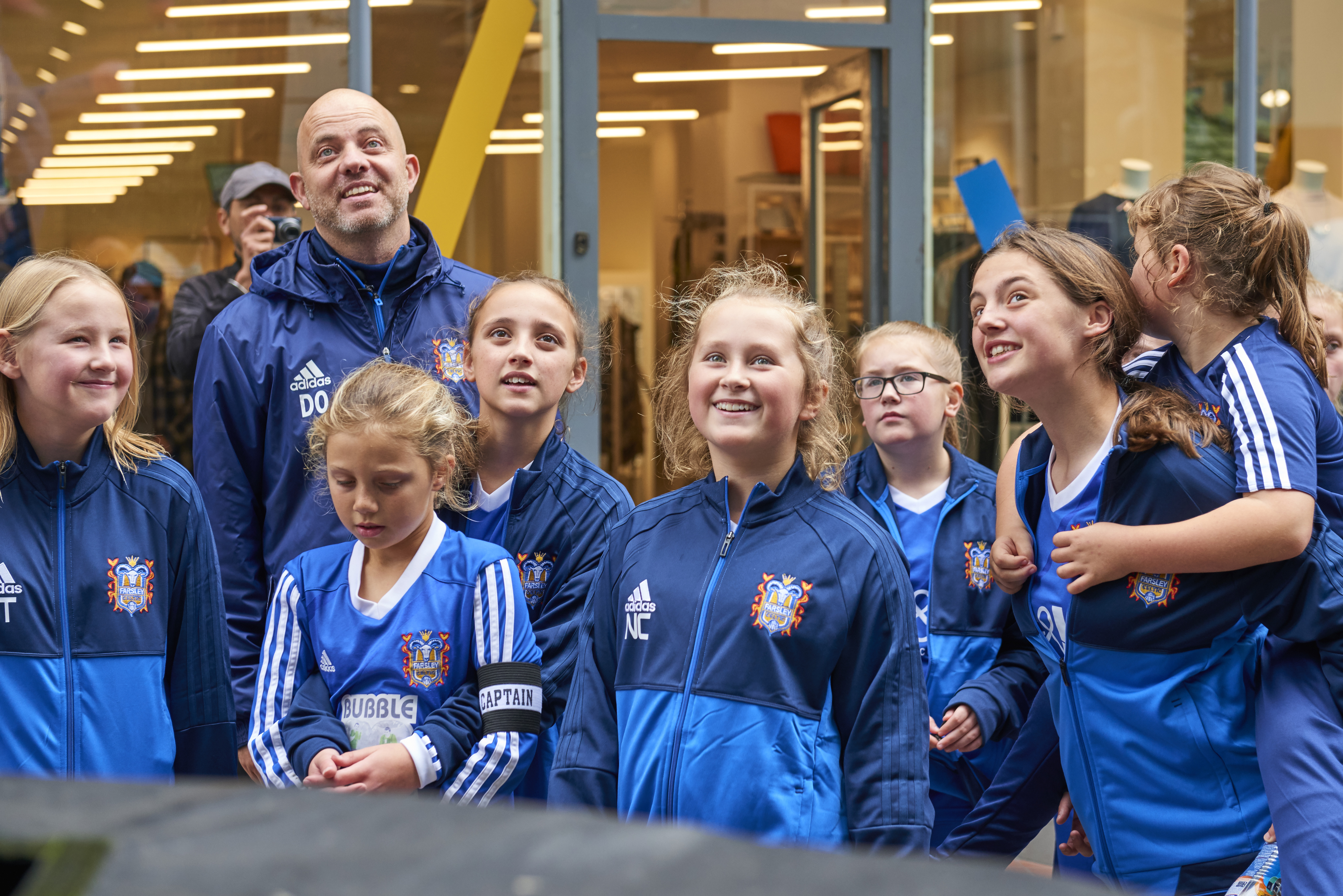 To mark the launch of the 2017 Aviva Community Fund, on Saturday, local community group, Farsley Celtic Girls FC, competed against one another in a keepy-uppy challenge on Albion Street in Leeds. The group, which benefitted from funding in 2016, put on the event alongside a large-scale football installation to demonstrate how small things like a football, can with the right perspective, make a big difference to local communities.