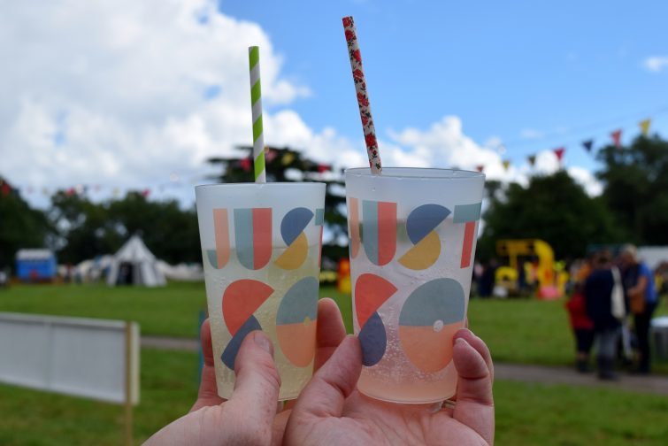 Rhubarb gin at Just So Festival