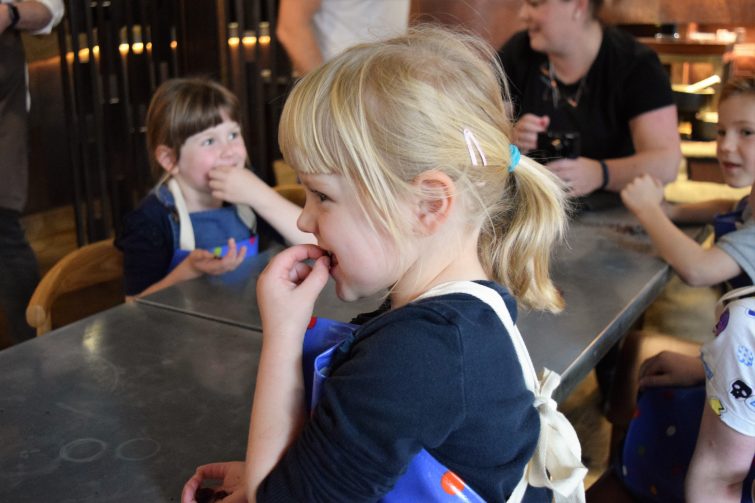 Hotel Chocolat Children's Chocolate Workshops - tasting cocoa beans