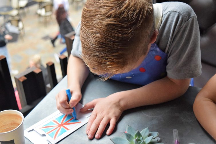 Hotel Chocolat Children's Chocolate Workshops - personalising chocolate boxes