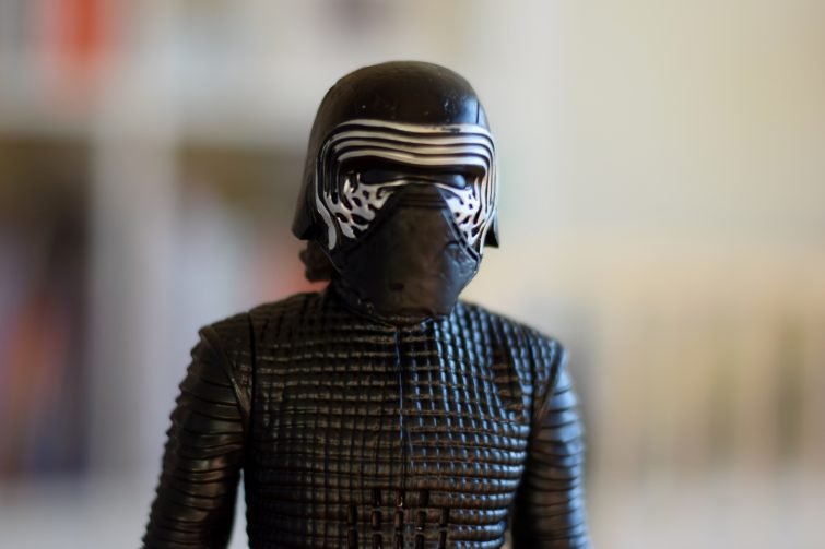 Kylo Ren action figure with helmet