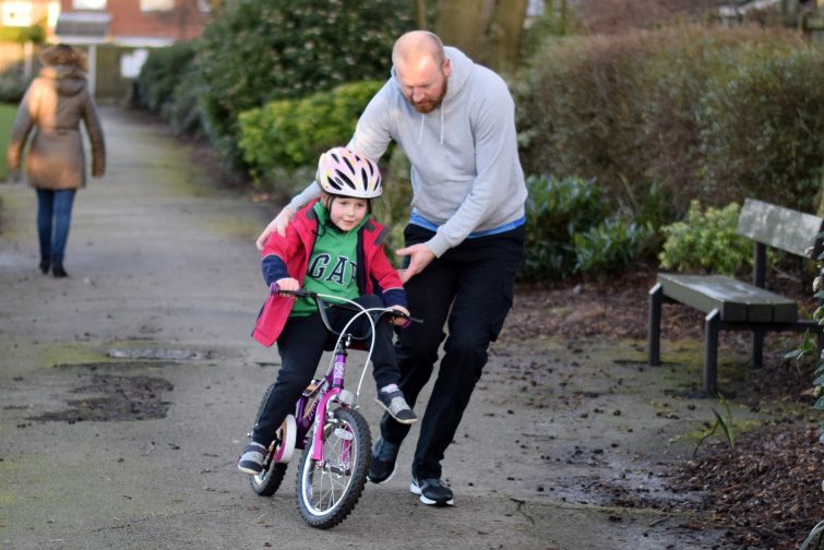 Learning to ride a bike - wobbles!