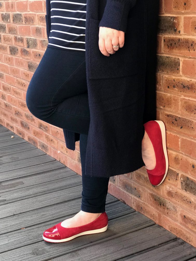 Navy stripes with red - classic combo