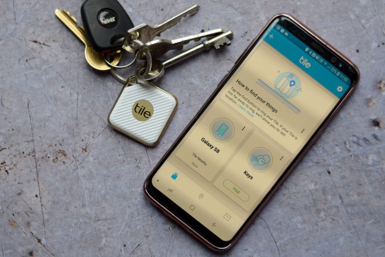 Use the tile app to ring your lost keys