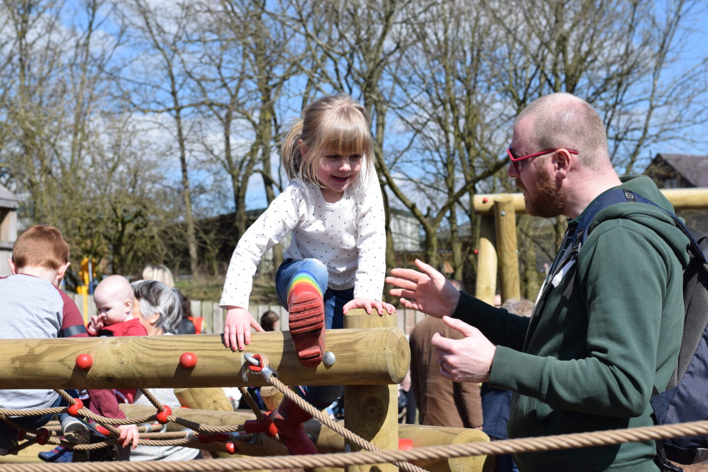 Reddish Vale Farm - play area is great for little ones