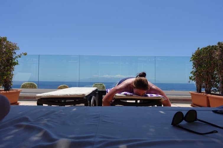 Holiday Village Tenerife Balinese beds, private sunbeds
