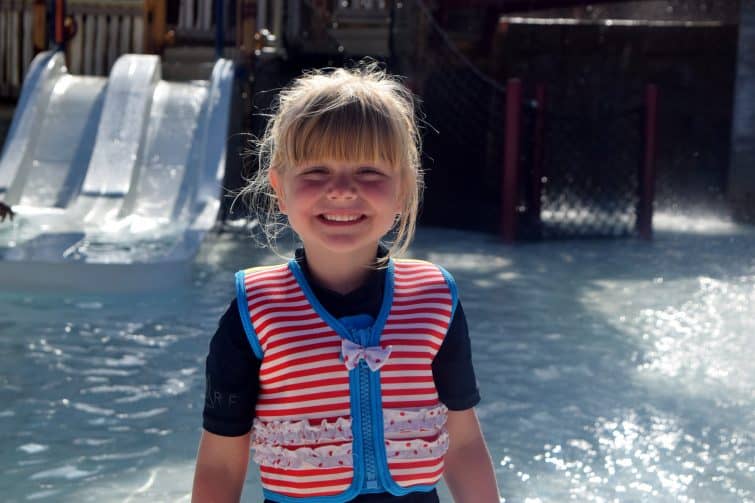 Siam Park provide free life jackets for little ones, we took our Konfidence one instead
