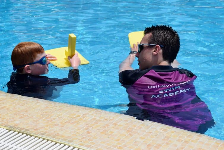 Private swimming tuition at Holiday Village Tenerife