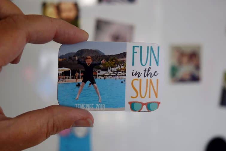 Snapfish photo fridge magnet