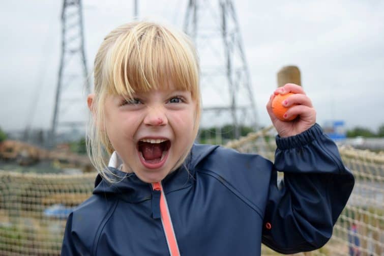 Trafford City Dinofalls Adventure golf - hole in one