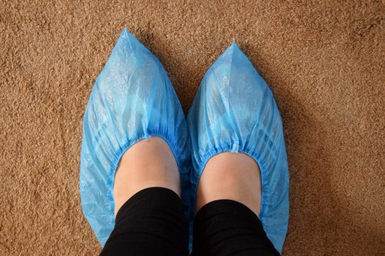 Fantastic Services left me blue over shoes to protect my newly steam cleaned carpet whilst it dried out