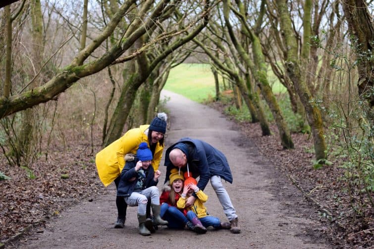 We're going on an adventure family photo December 2018