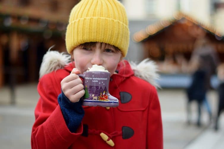 hot chocolate on Leeds Christmas Market