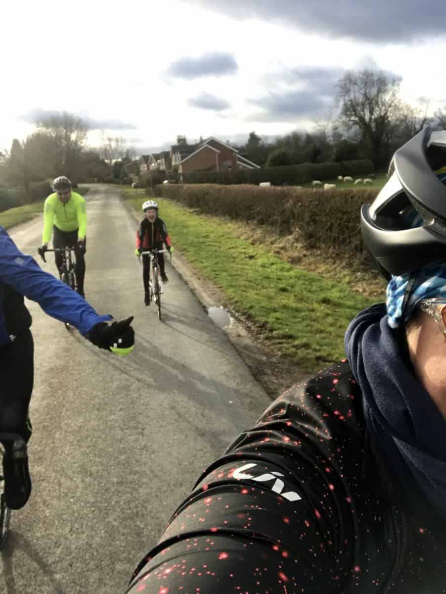 The first team ride - during