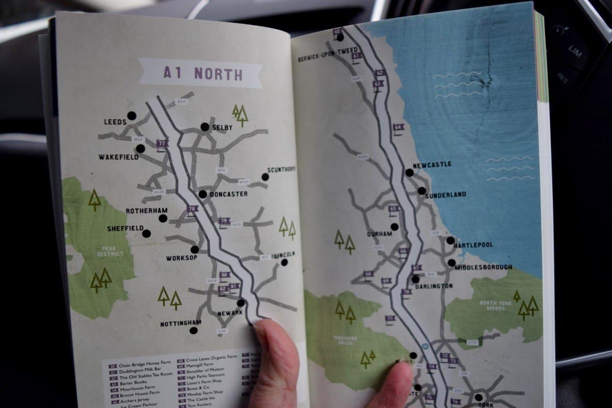 Where can we stop along the A1 North for lunch?