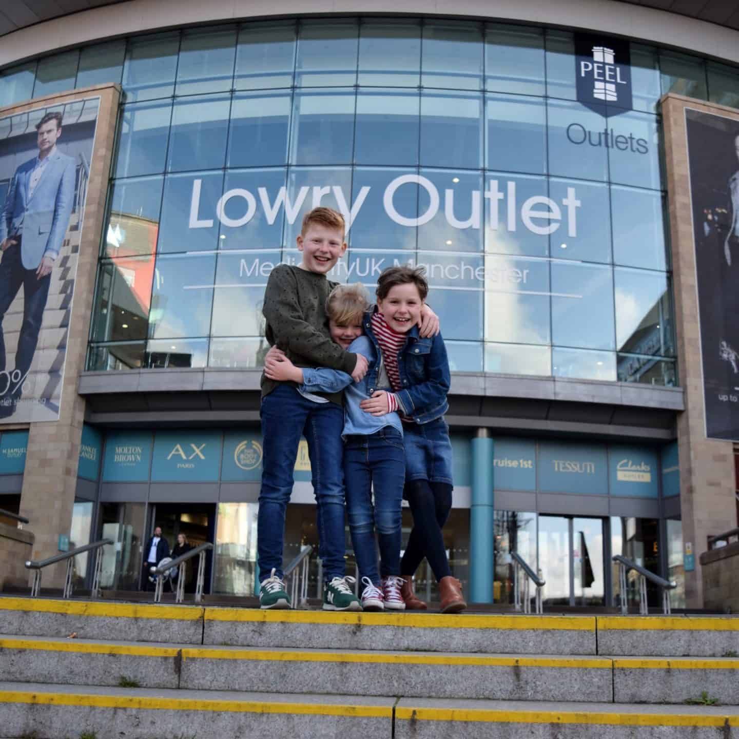 Family day out at Lowry Outlet - Salford
