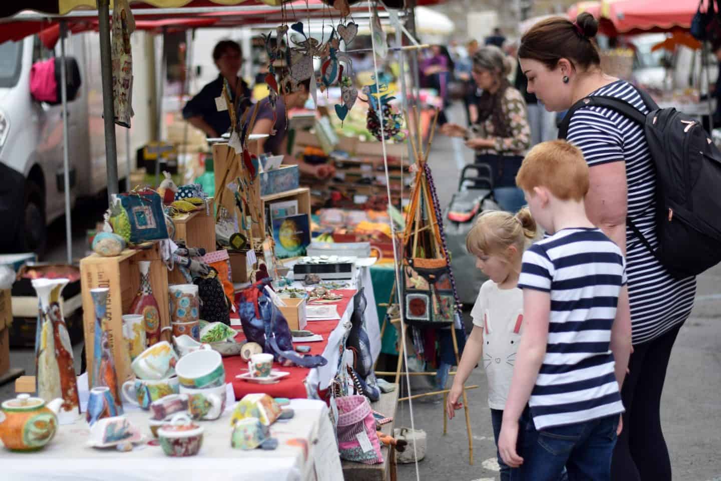 Exploring local markets in Normandy, France
