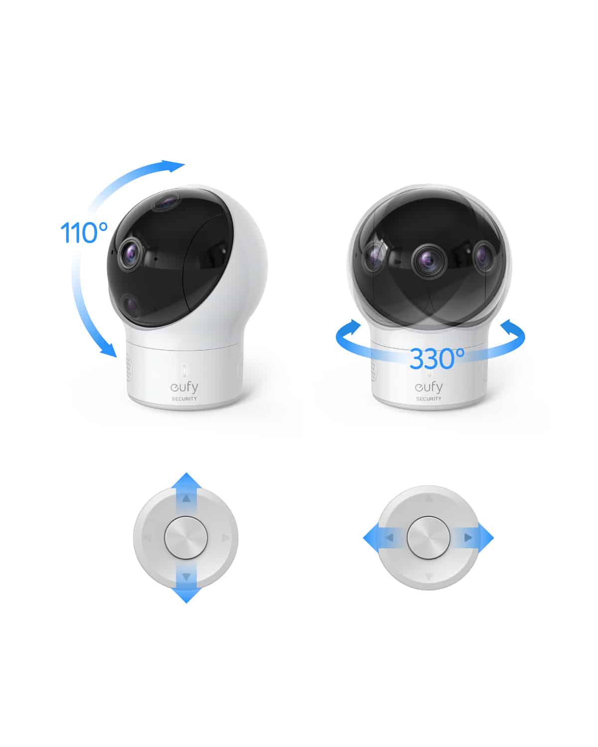 eufy spaceview baby monitor has an outstanding range of movement with 360 degree coverage