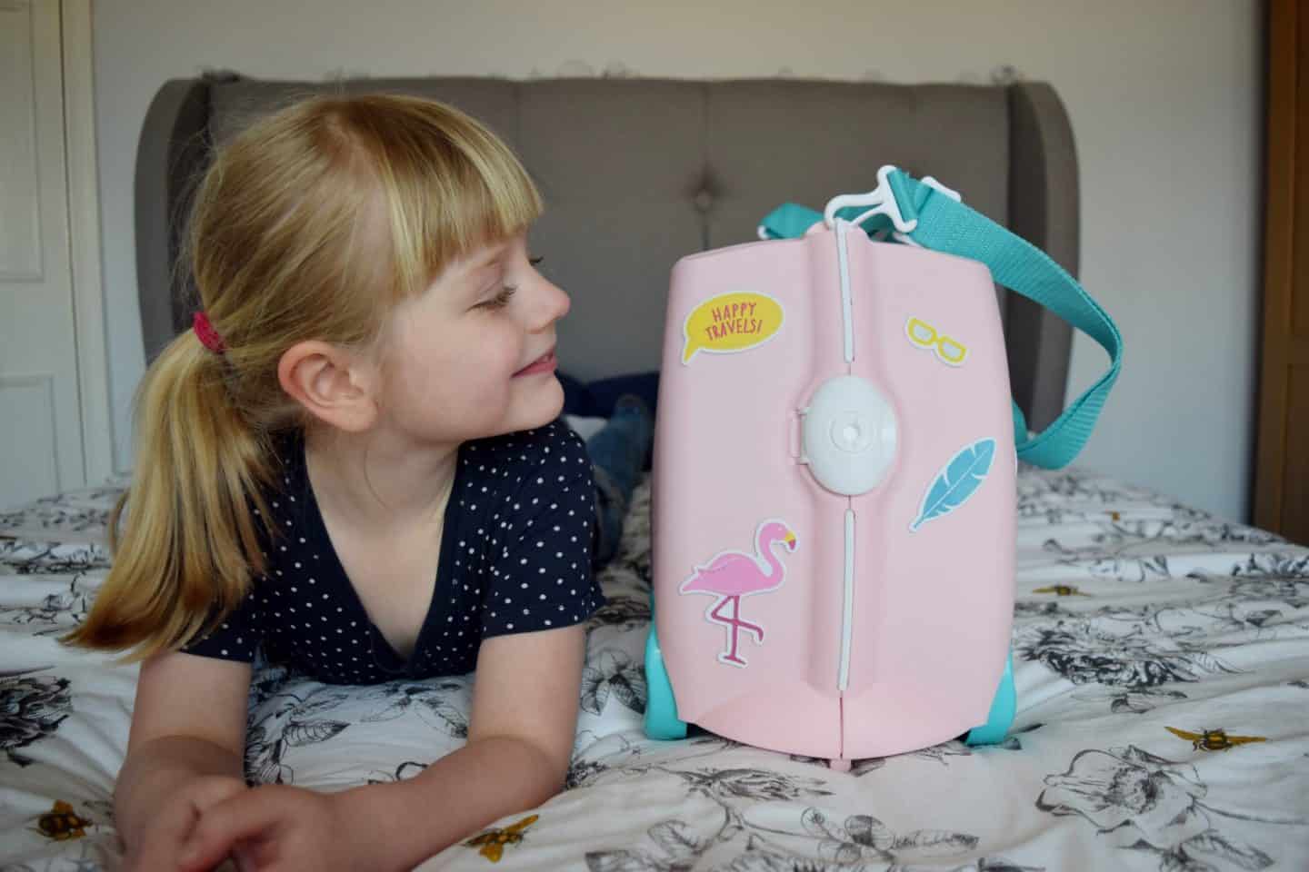 Personalise your flamingo trunki with a set of sparkly stickers