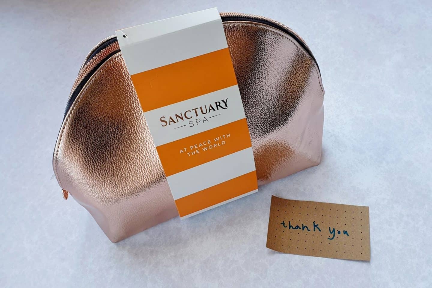 Sanctuary gift set in rose gold bag