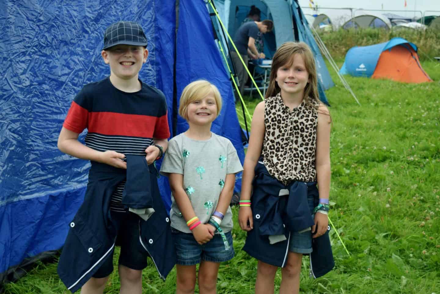 Family camping at Y Not Festival