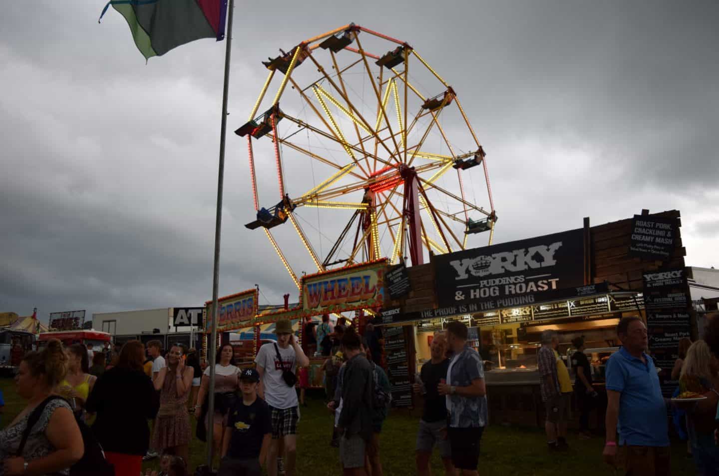 fairground rides at Y Not Festival, Derbyshire