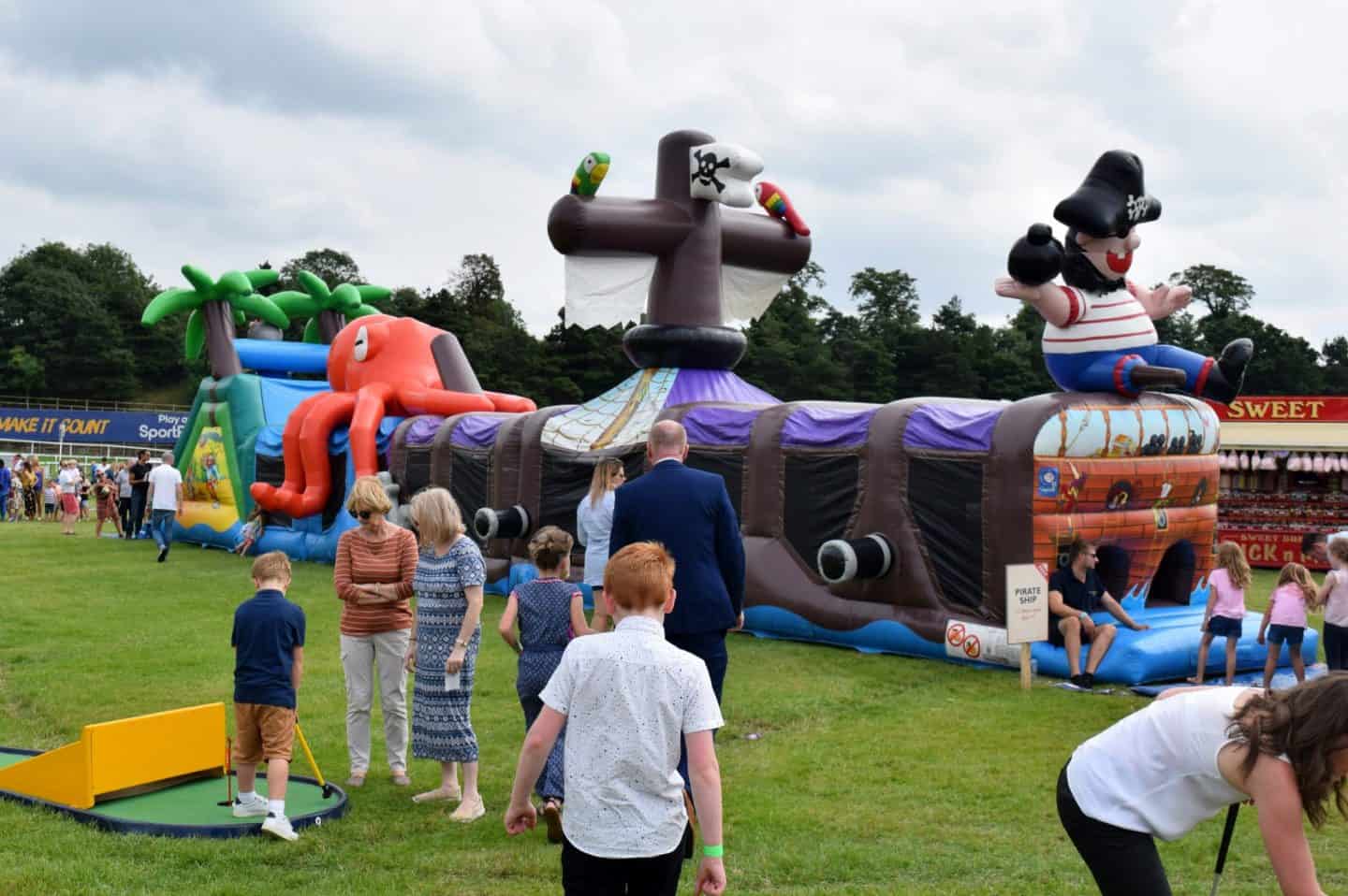 Free inflatables at Chester Racecourse on MBNA Family Day