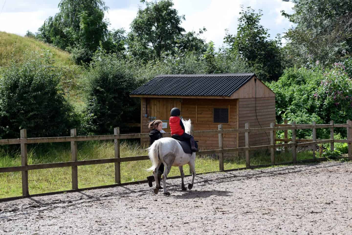 Daisy Nook riding school - trotting for the first time