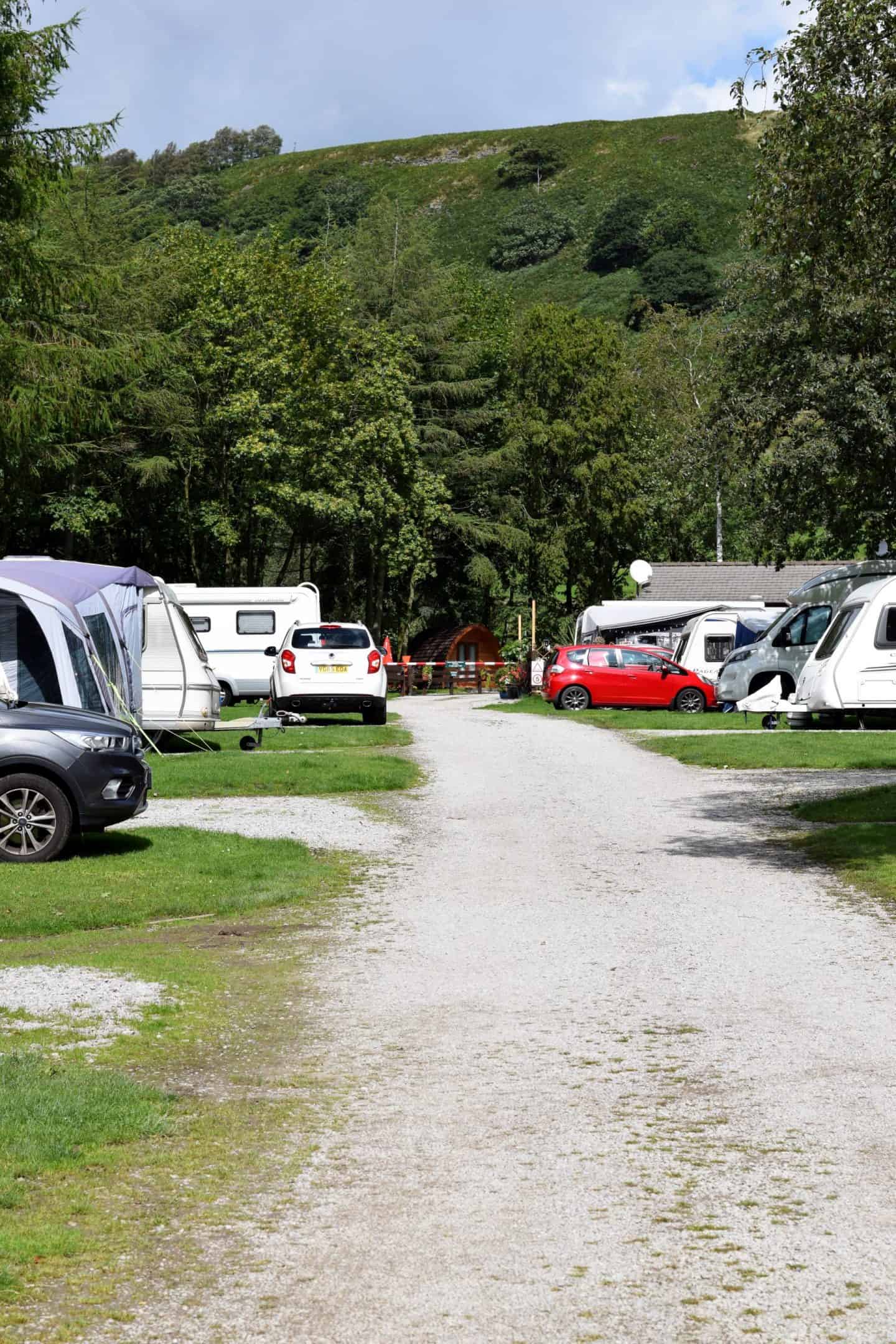 Crowden campsite - caravan pitches