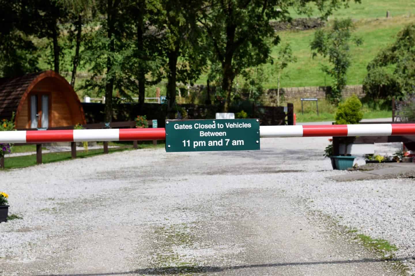 Entrance to Crowden campsite