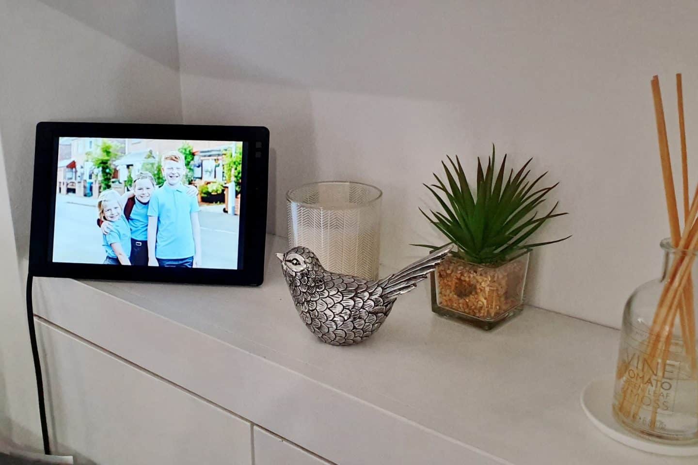 Nixplay Cloud frame must remain plugged in to work but features a motion sensor for power saving