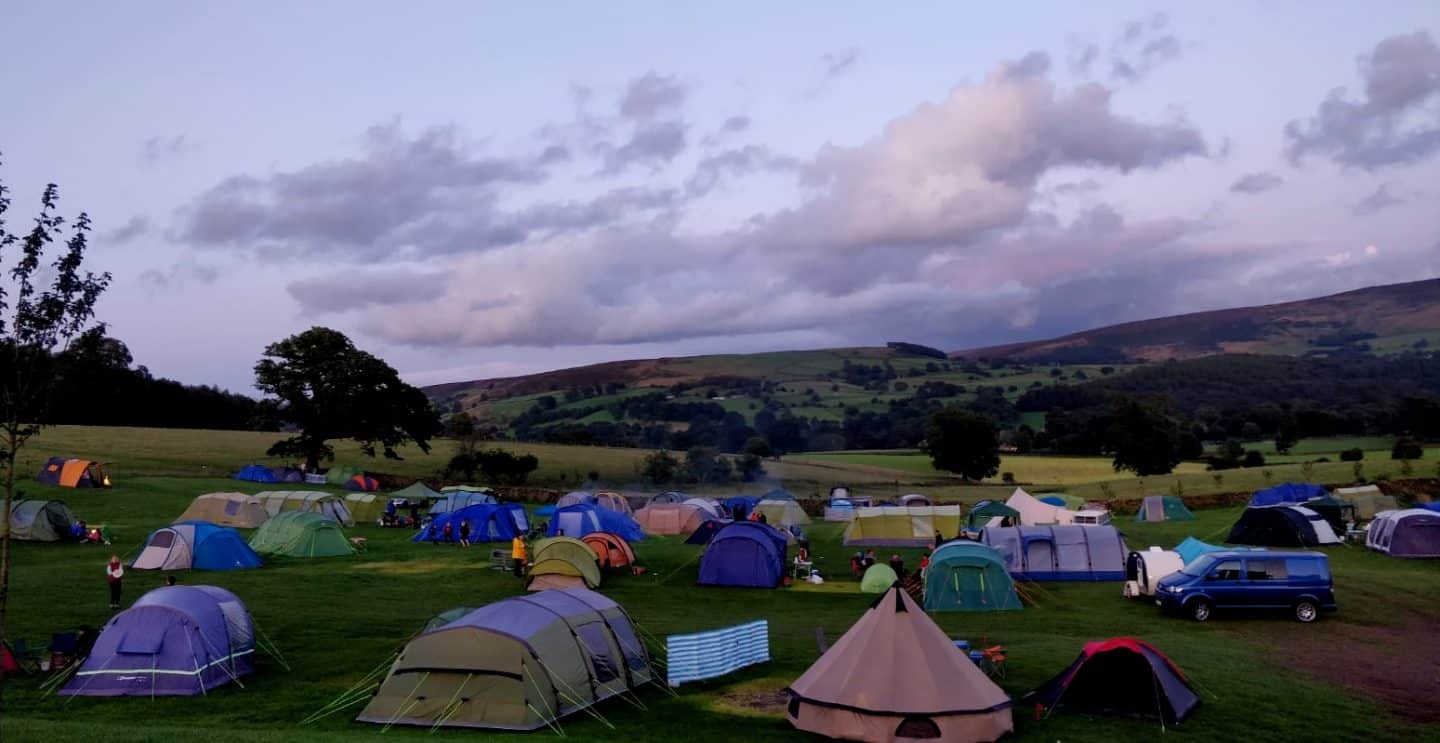 Night time at Catill campsite