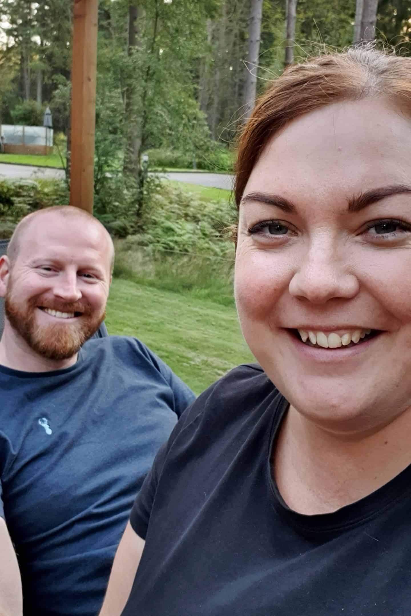 Couple relaxing at Landal Darwin Forest
