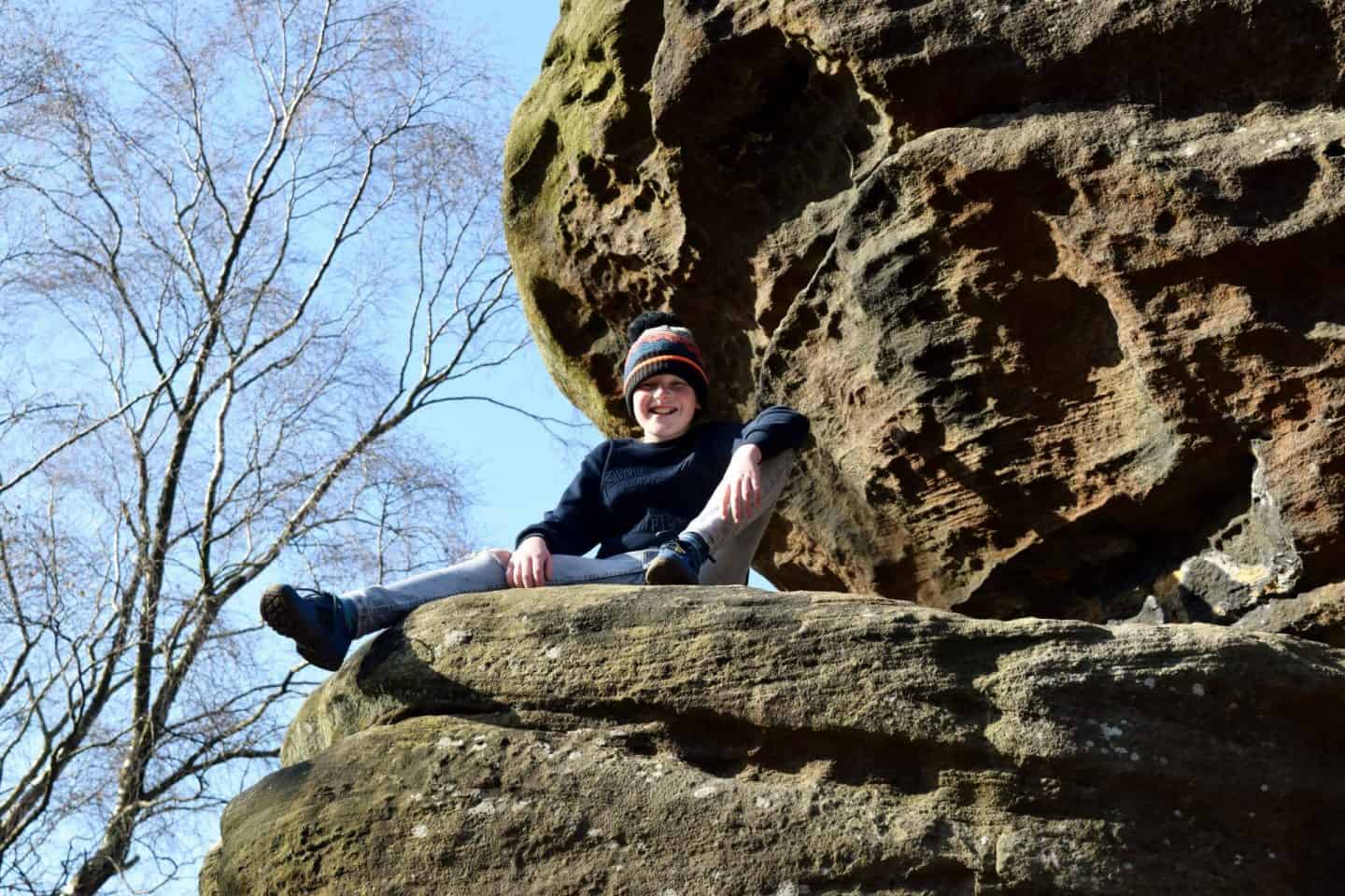 National Trust Brimham Rocks with tweens