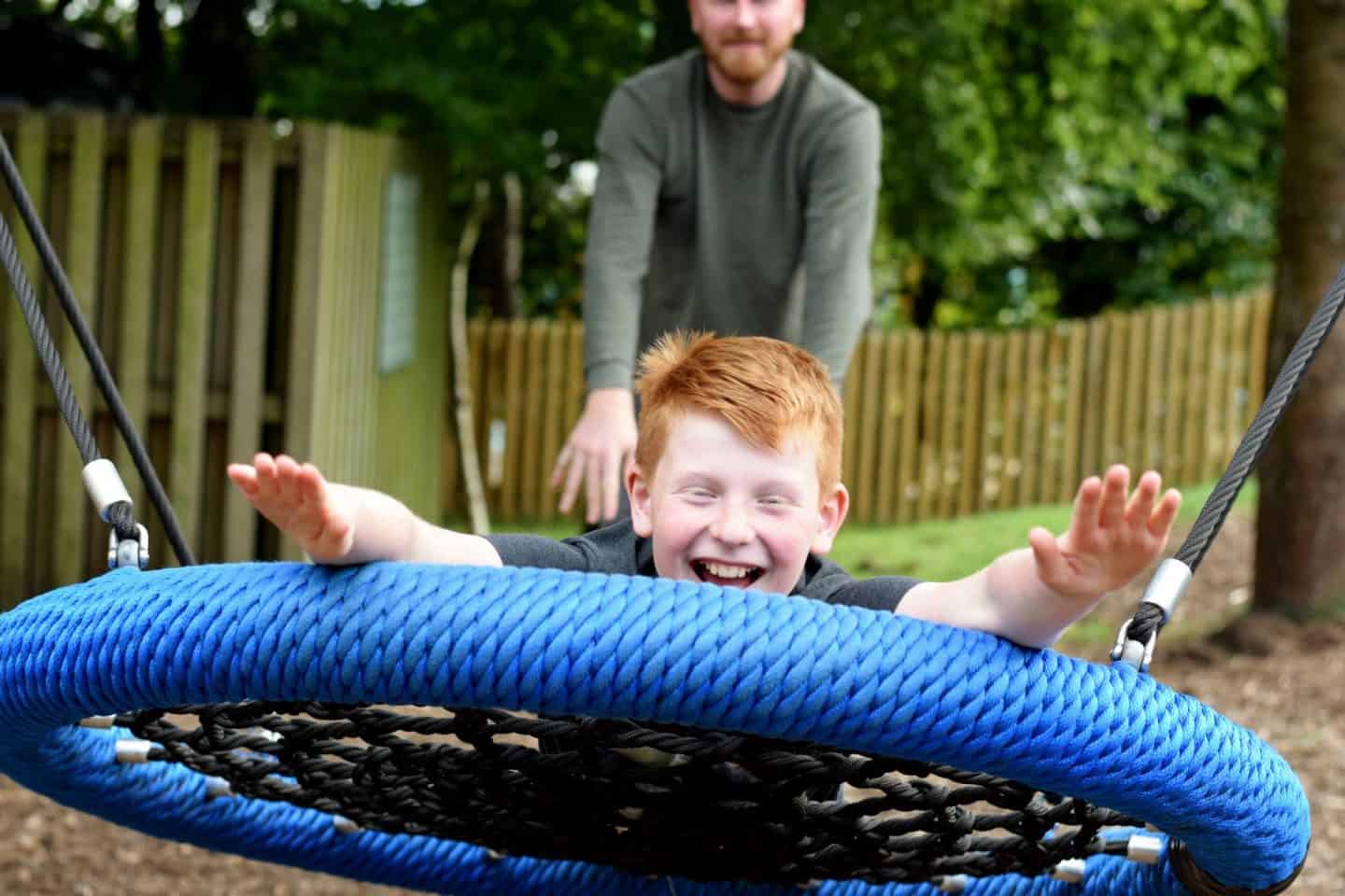 Swing in the park at Darwin Forest