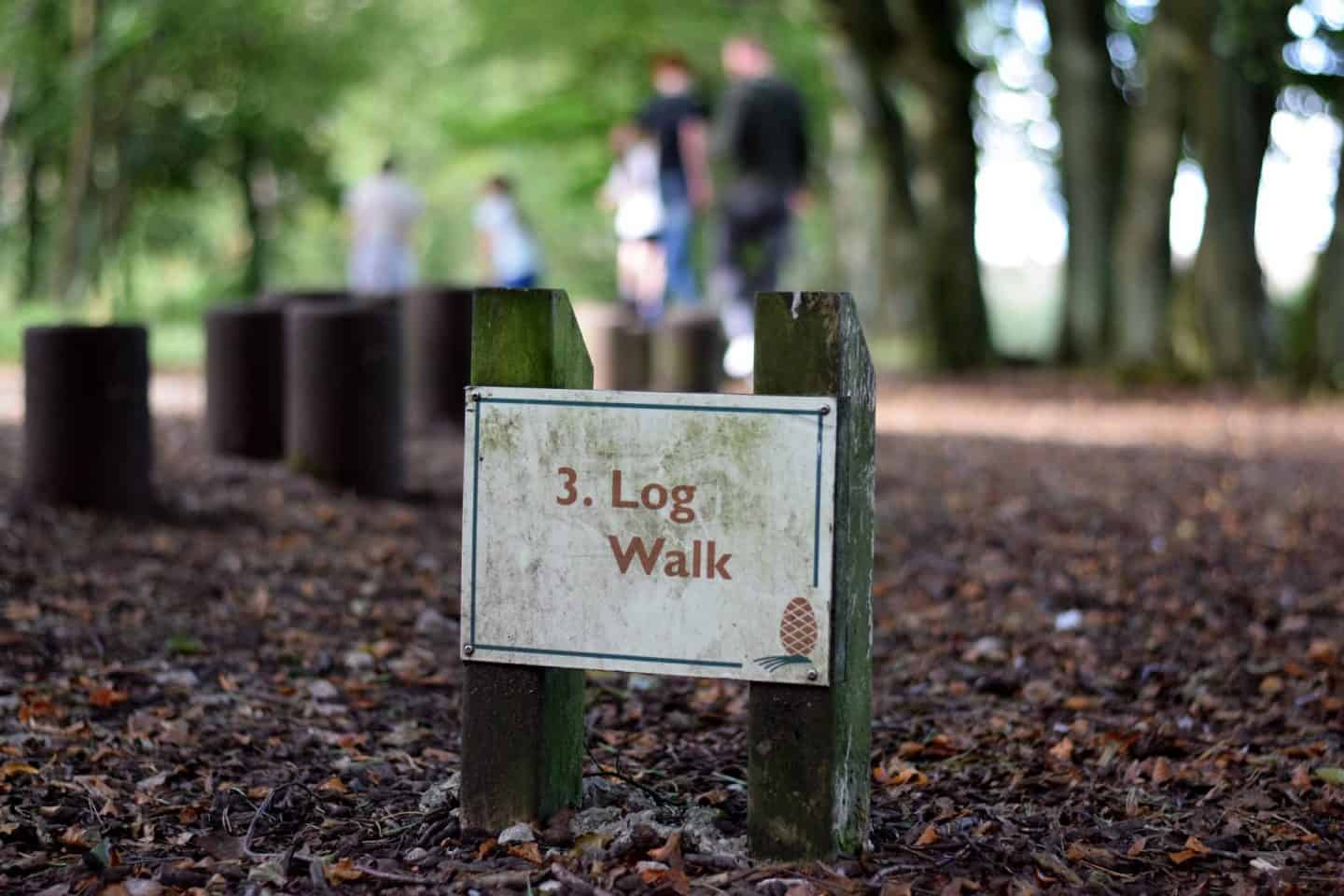 Landal Darwin Forest Trim Trail - range of challenges for children to complete makes the walk more interesting