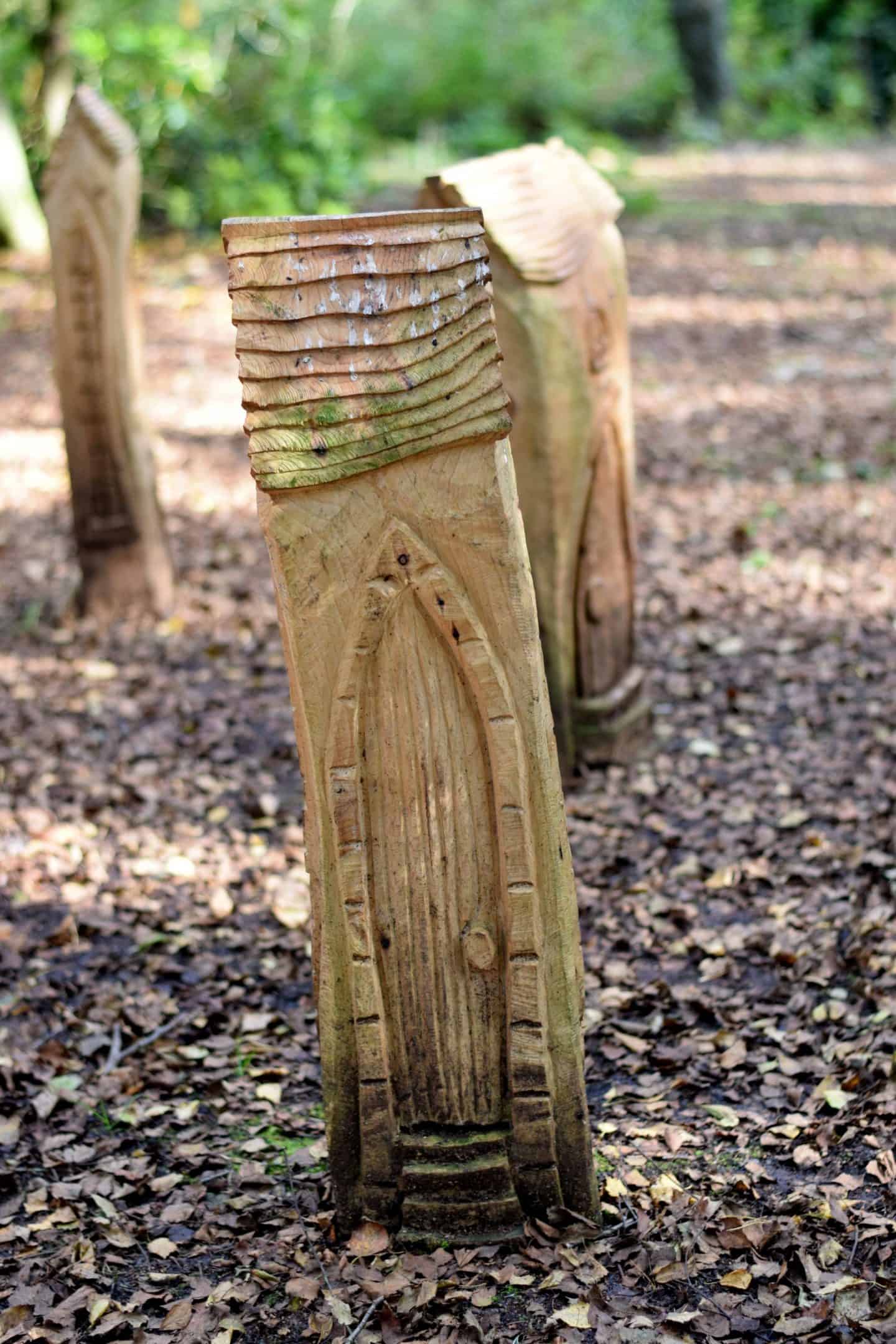 Wooden fairy house at Landal Darwin Forest