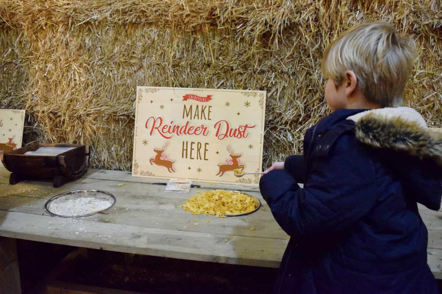 Making eco-friendly reindeer dust
