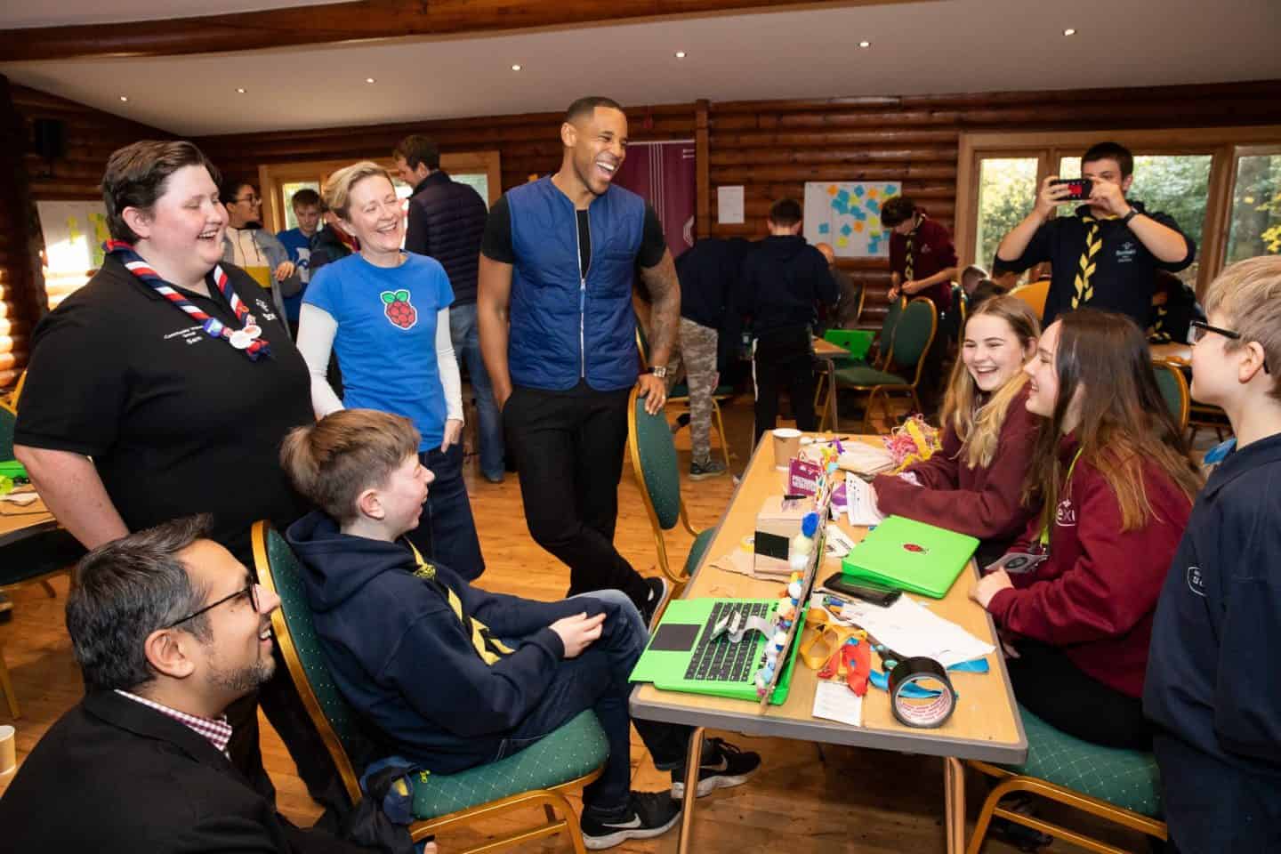 Scouts working together to come up with solutions for social issues with Plusnet