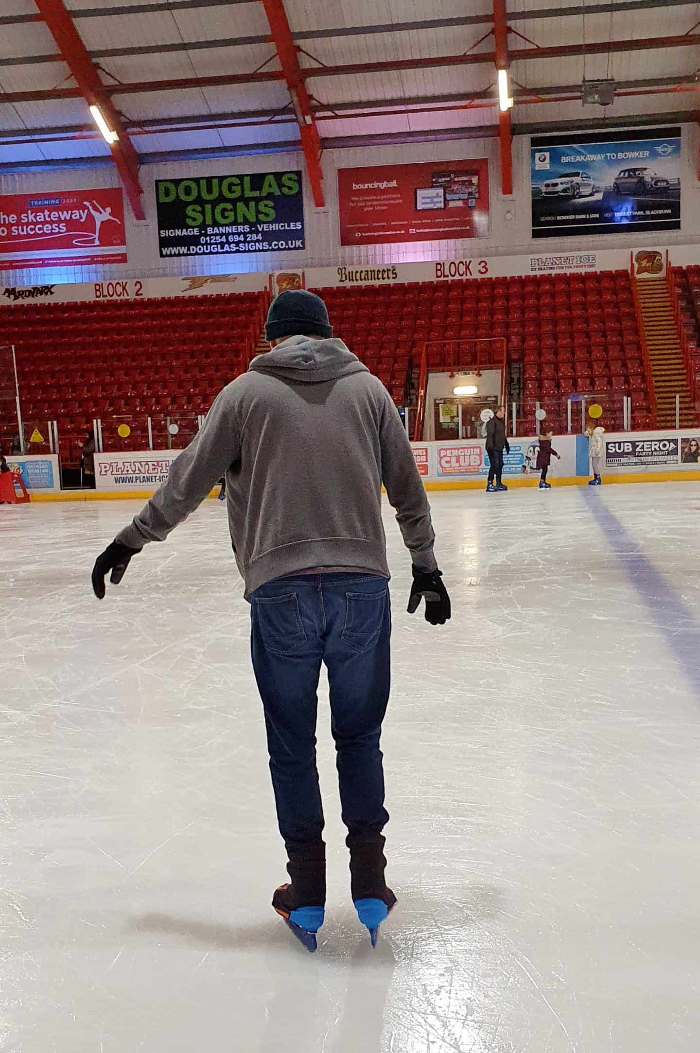ice skating lessons for adults - Dave learned to ice skate at Planet Ice