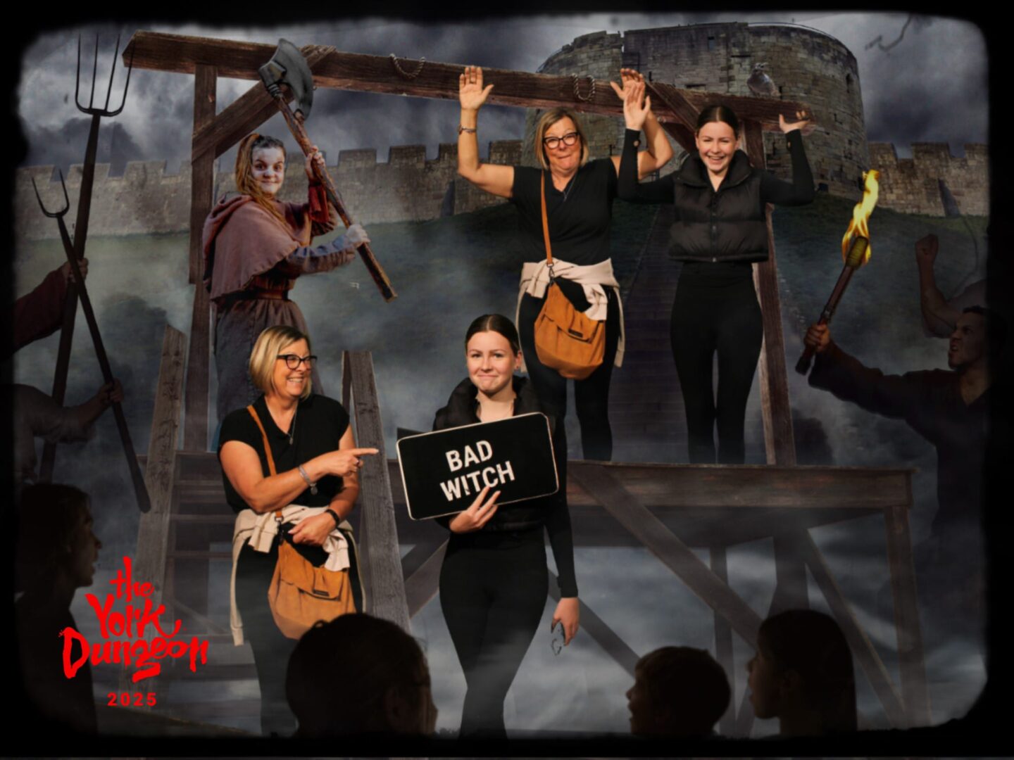 Chloe and Granny at York Dungeons