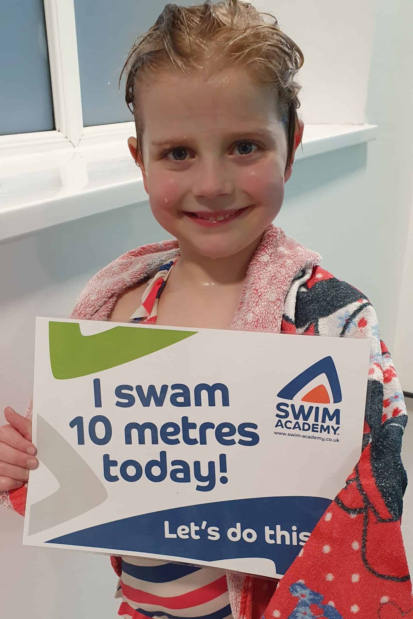 Swim Academy - I swam 10 metres today