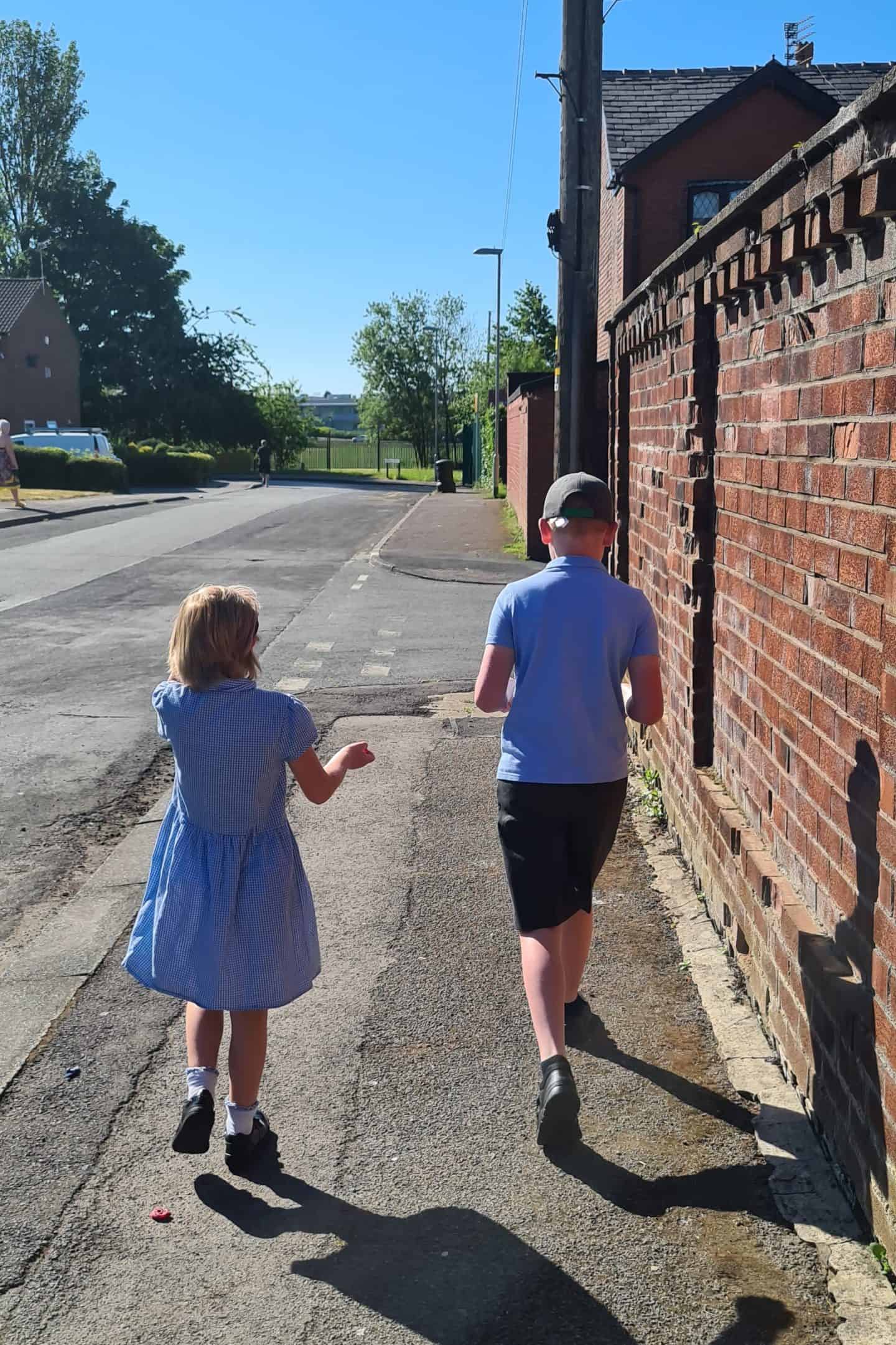 Children returning to school after lockdown