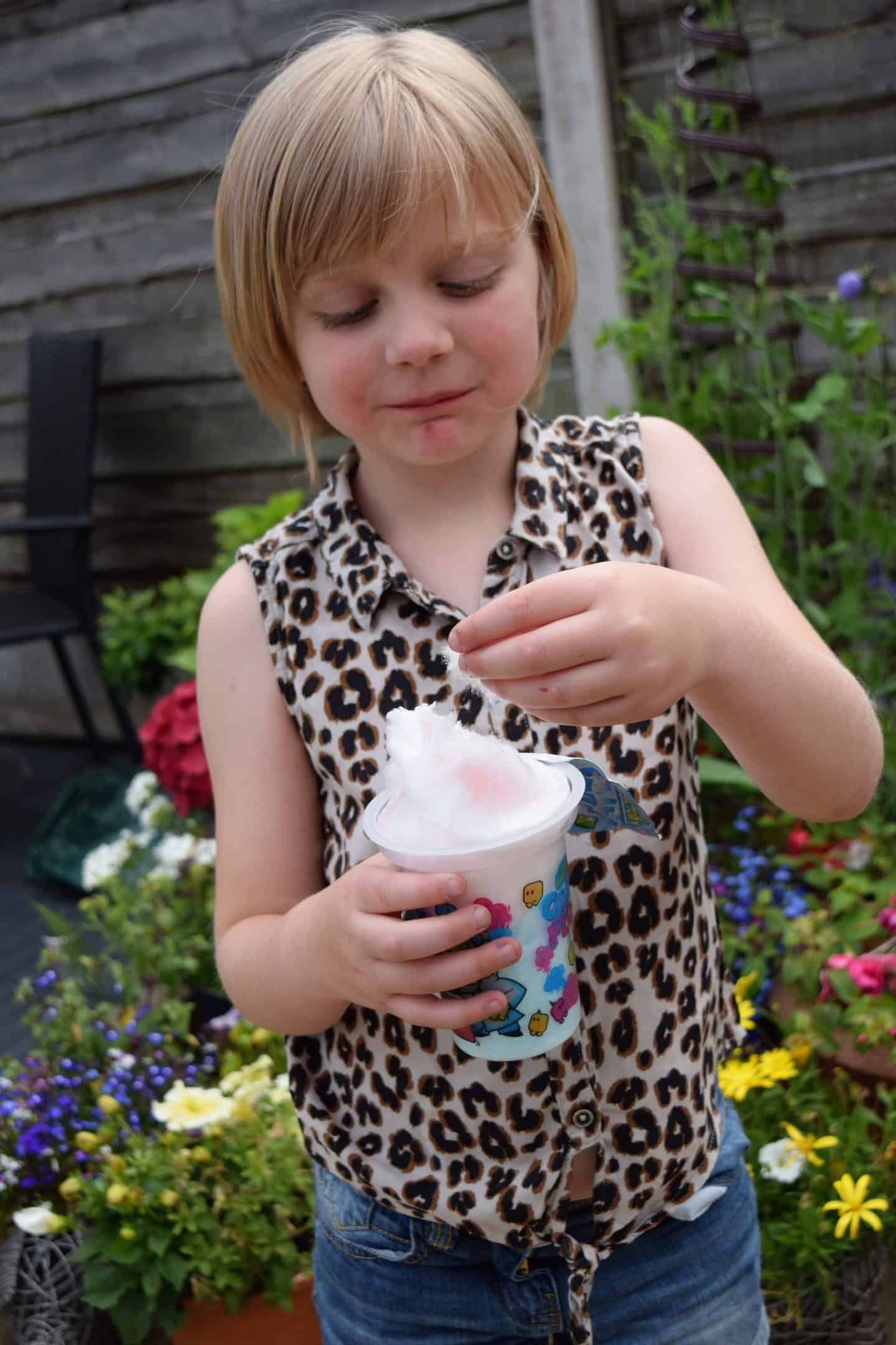 Candy floss pots