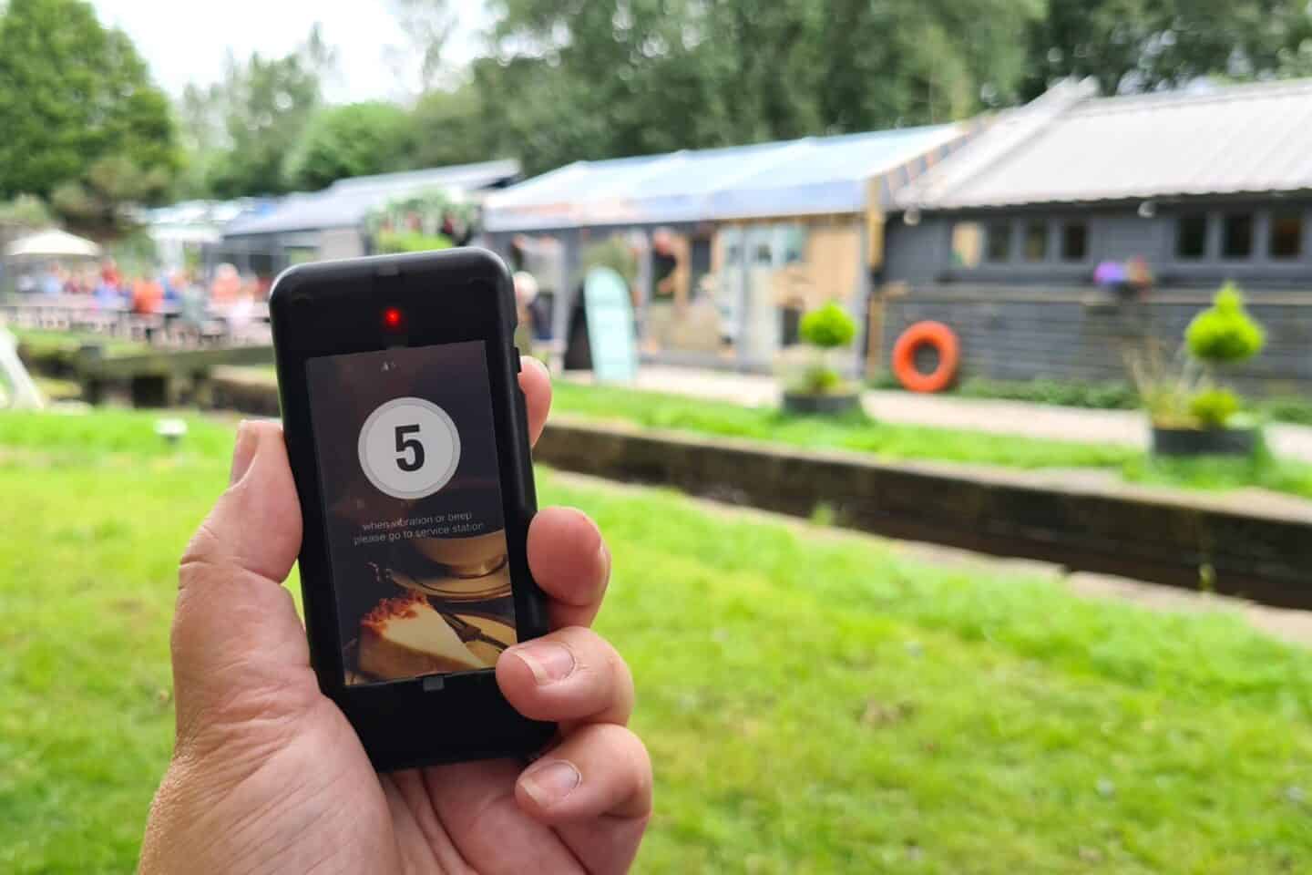 Grandpa Green's buzzer system means you don't have to stand in a queue while you wait for a table